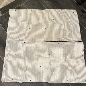 Hearth & Hand Striped Bedding in Cream and Black